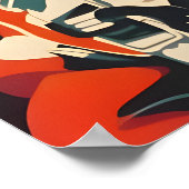 Bichon Frise Astronaut Poster, Bichon Frise Retro Poster (Hoek)