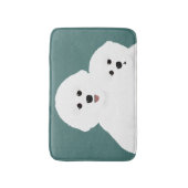 Bichon Frise badmat (Voorkant Verticaal)