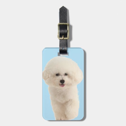 Bichon Frise Bagagelabel (Voorkant verticaal)