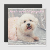 Bichon Frise Ballerina Kerstmis Positieve vibes (Voorkant / Achterkant)