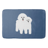 Bichon Frise Bathmat Badmat (Voorkant)