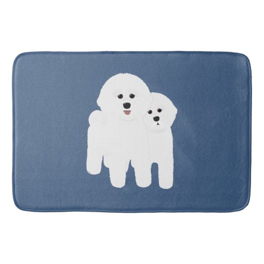 Bichon Frise Bathmat Badmat (Voorkant)