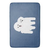 Bichon Frise Bathmat Badmat (Voorkant Verticaal)