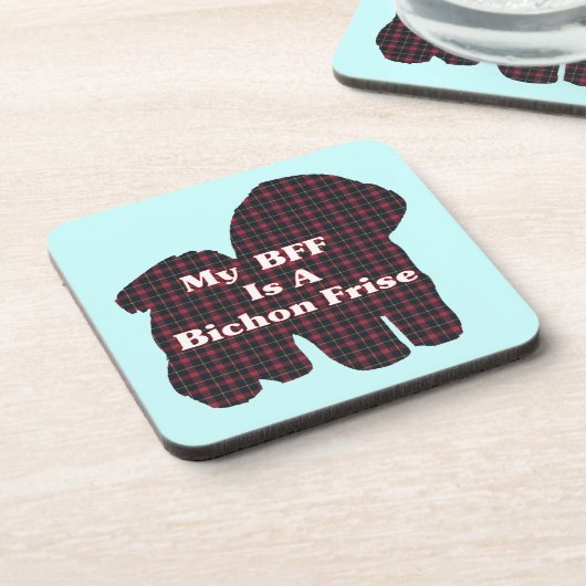 Bichon Frise BFF Bier Onderzetter (Linkerzijde)