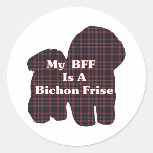 Bichon Frise BFF Sticker (Voorkant)