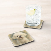 Bichon Frise Bier Onderzetter (Rechterzijde)