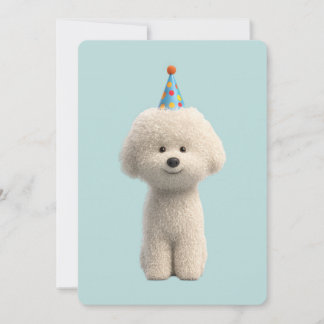 Bichon Frise Birthday Party Kaart