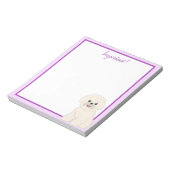 Bichon Frise Blank Notitieblok (Linkerzijde)