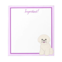 Bichon Frise Blank Notitieblok