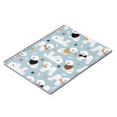 Bichon Frise Botten en Paws Blue Notitieboek (Linkerzijde)