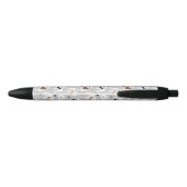 Bichon Frise Botten en Paws Gray Zwarte Inkt Pen (Achterkant)