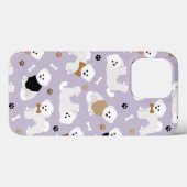 Bichon Frise Botten en Paws Paars Case-Mate iPhone Case (Achterkant (horizontaal))