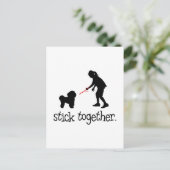 Bichon Frise Briefkaart (Staand voorkant)