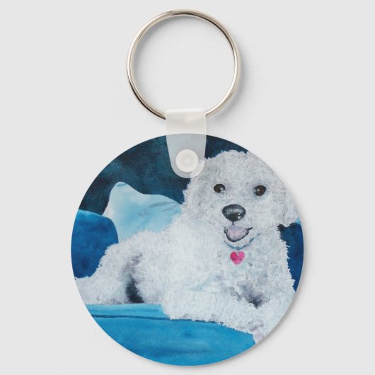 Bichon Frise Buddy Sleutelhanger (Voorkant)