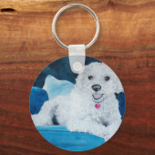 Bichon Frise Buddy Sleutelhanger (Voorkant)