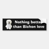 Bichon Frise Bumpersticker (Voorkant)