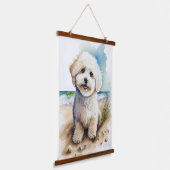Bichon Frisé Cadeau Hangend Wandkleed (Gebogen)
