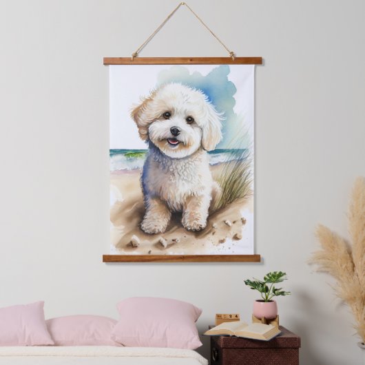 Bichon Frisé Cadeau Hangend Wandkleed (Slaapkamer)