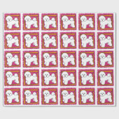 BICHON FRISE CADEAUPAPIER (Vlak)