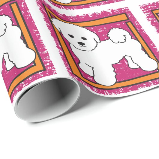 BICHON FRISE CADEAUPAPIER (Rol Hoek)