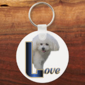 Bichon Frise-cadeaus Sleutelhanger (Voorkant)