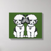 Bichon Frise Canvas Afdruk (Voorkant)