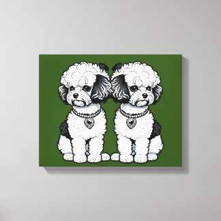 Bichon Frise Canvas Afdruk