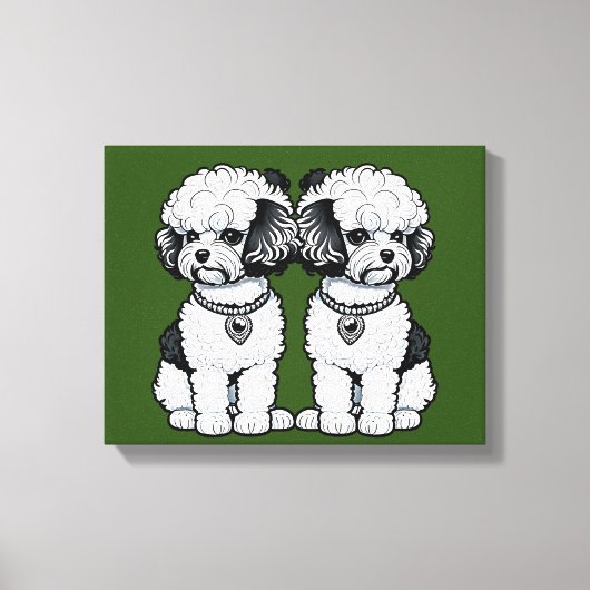 Bichon Frise Canvas Afdruk (Voorkant)