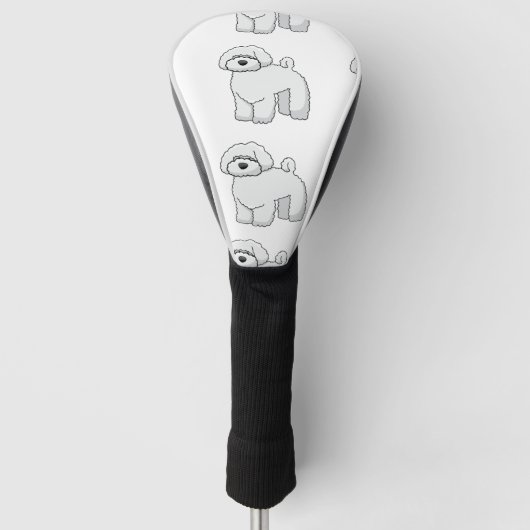 bichon frise cartoon golfheadcover (Voorkant)