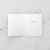 Bichon Frise Custom Note Kaart in Roze (Binnen)