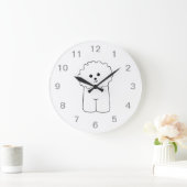 Bichon Frise, Cute Dog. Grote Klok (Huis)