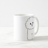 Bichon Frise, Cute Dog. Koffiemok (Voorkant rechts)