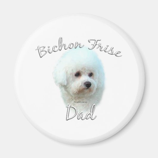Bichon Frise Dad 2 Magneet (Voorkant)