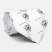 Bichon Frise Dad 2 Stropdas (Opgerold)