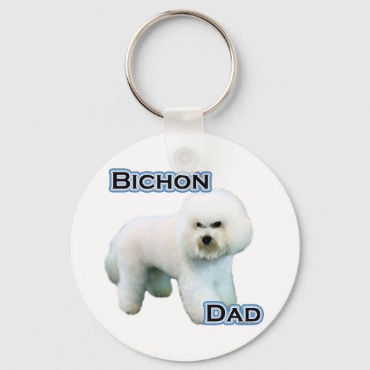 Bichon Frise Dad 4 - Sleutelhanger (Voorkant)
