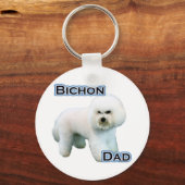 Bichon Frise Dad 4 - Sleutelhanger (Voorkant)