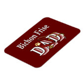 Bichon Frise Dad Magneet (Linkerzijde)