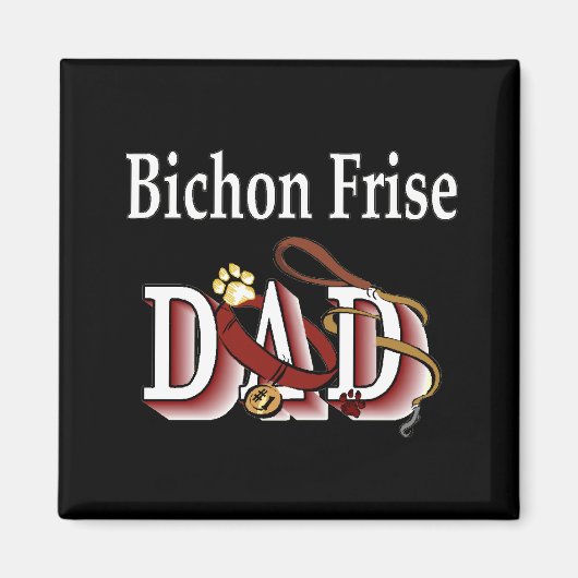 bichon frise dad Magnet (Voorkant)