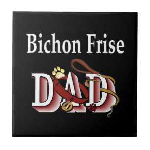 Bichon Frise Dad Tegeltje