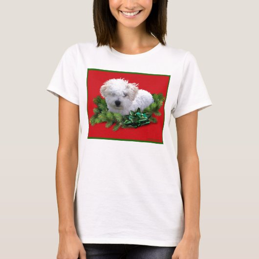Bichon Frise Dames Tom T-shirt (Voorkant)