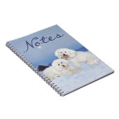Bichon Frise December Avond Notitieboek (Rechterzijde)