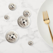 Bichon Frise Dog 3D geïnspireerd Confetti (Groep)