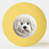 Bichon Frise Dog 3D geïnspireerd Pingpongbal (Achterkant)