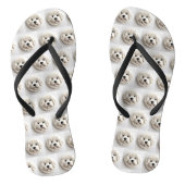 Bichon Frise Dog 3D geïnspireerd Teenslippers (Voetbed)