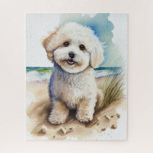 Bichon Frise Dog Art Painting Legpuzzel