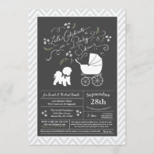 Bichon Frise Dog Baby shower Geslacht Neutraal
