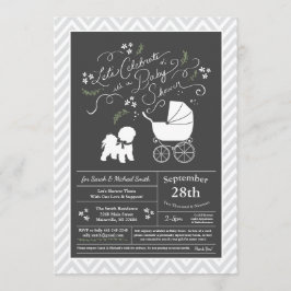 Bichon Frise Dog Baby shower Geslacht Neutraal Kaart