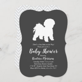 Bichon Frise Dog Baby shower Geslacht Neutraal Kaart