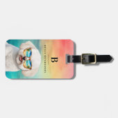 Bichon Frise Dog Bagagelabel (Voorkant horizontaal)