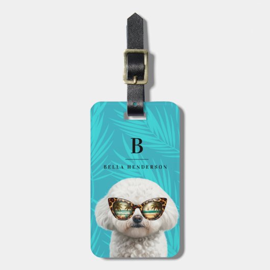 Bichon Frise Dog Bagagelabel (Voorkant verticaal)